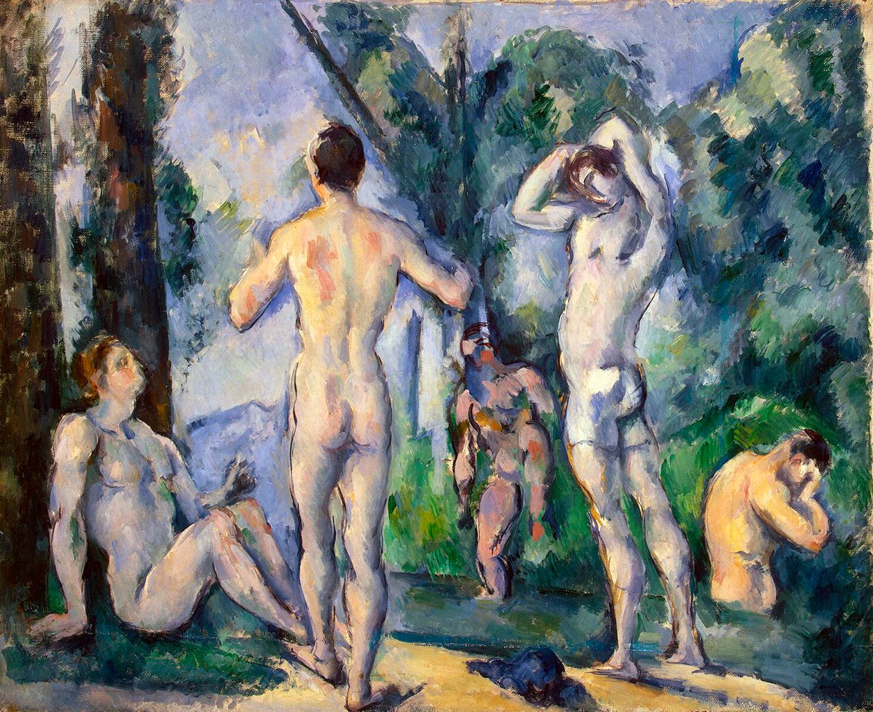 Kąpiących się, ok. 1890 r. autorstwa Paul Cézanne