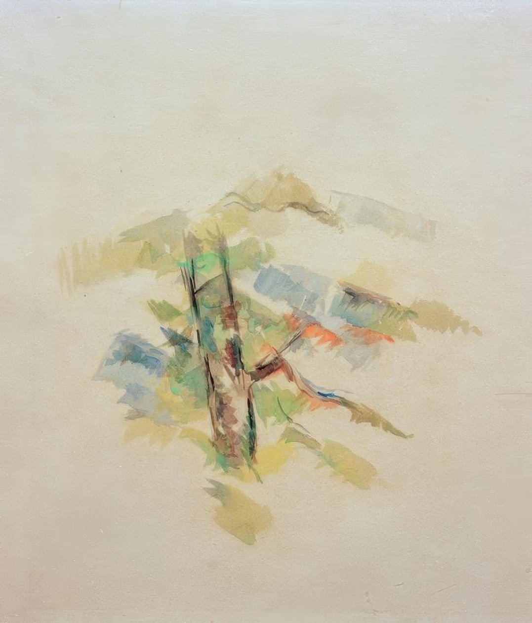 Badanie drzewa autorstwa Paul Cézanne