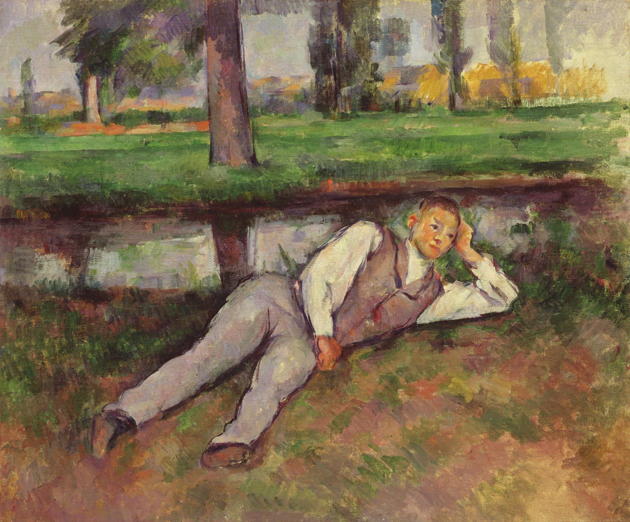 Chłopiec odpoczywa, c.1887 autorstwa Paul Cézanne
