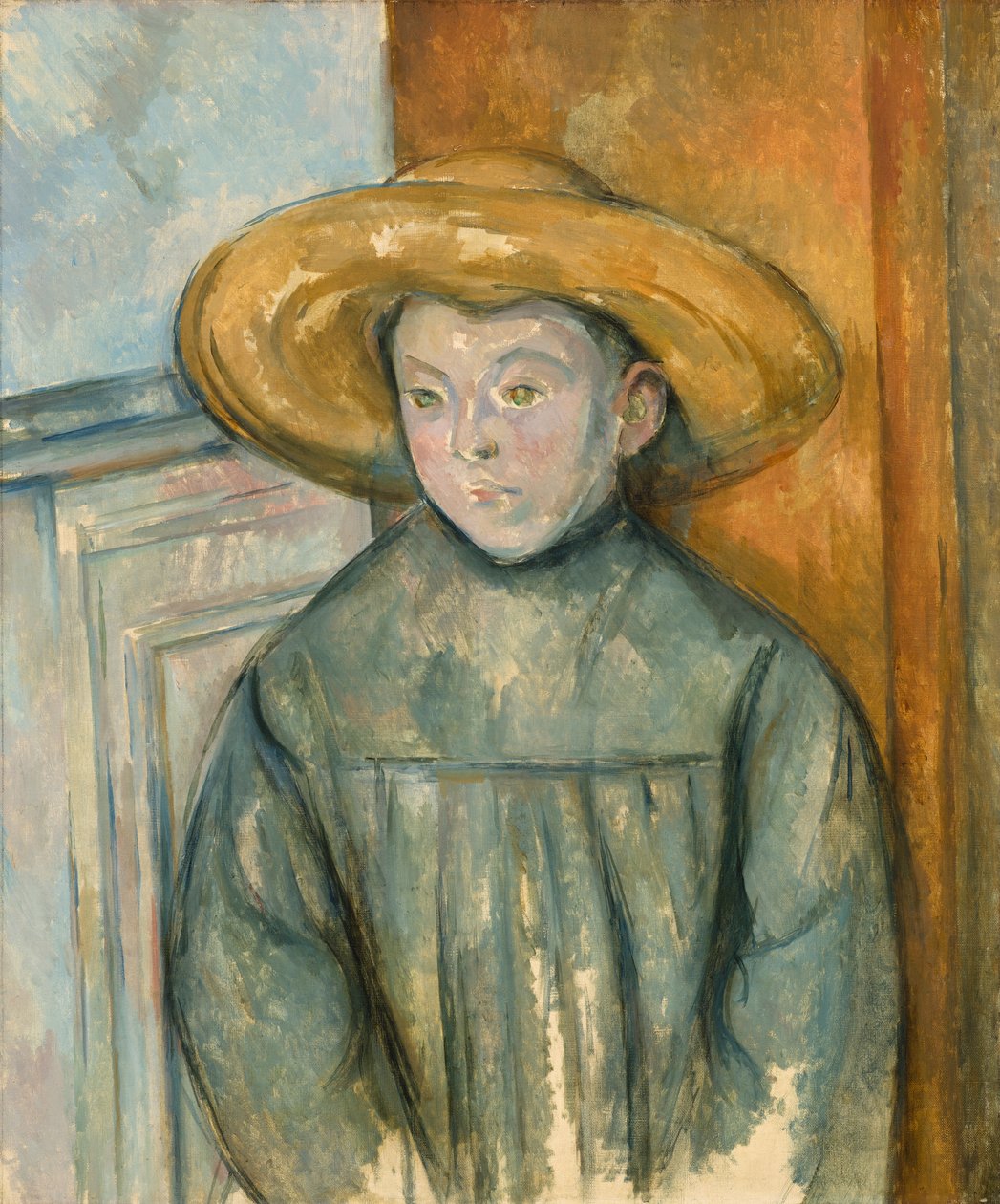 Chłopiec w słomianym kapeluszu, 1896 autorstwa Paul Cézanne