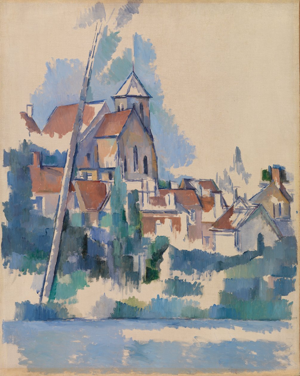 Kościół w Montigny-sur-Loing (Kościół Montigny-sur-Loing) autorstwa Paul Cézanne