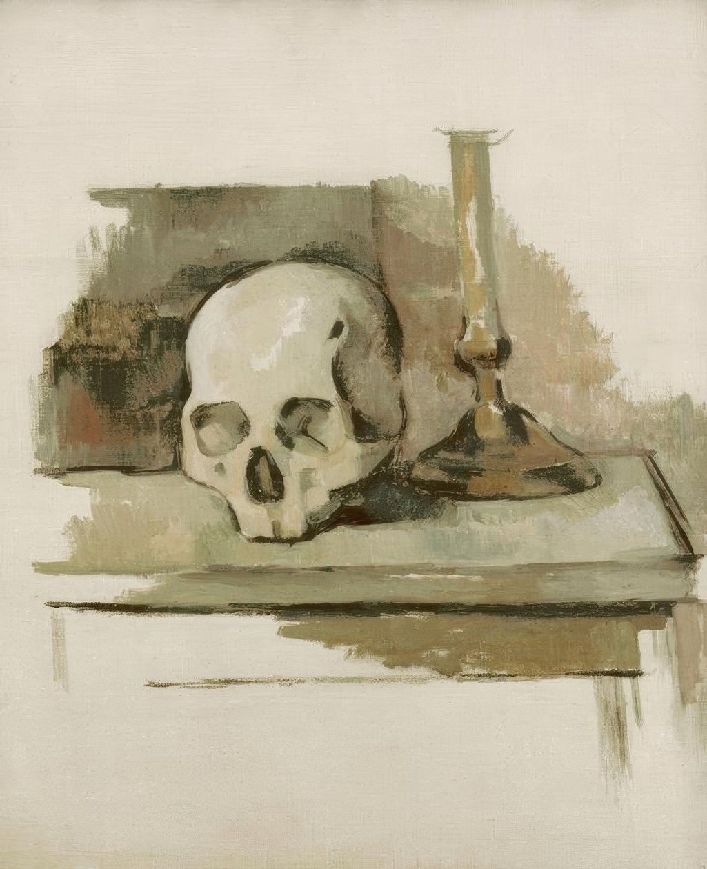 Czaszka autorstwa Paul Cézanne