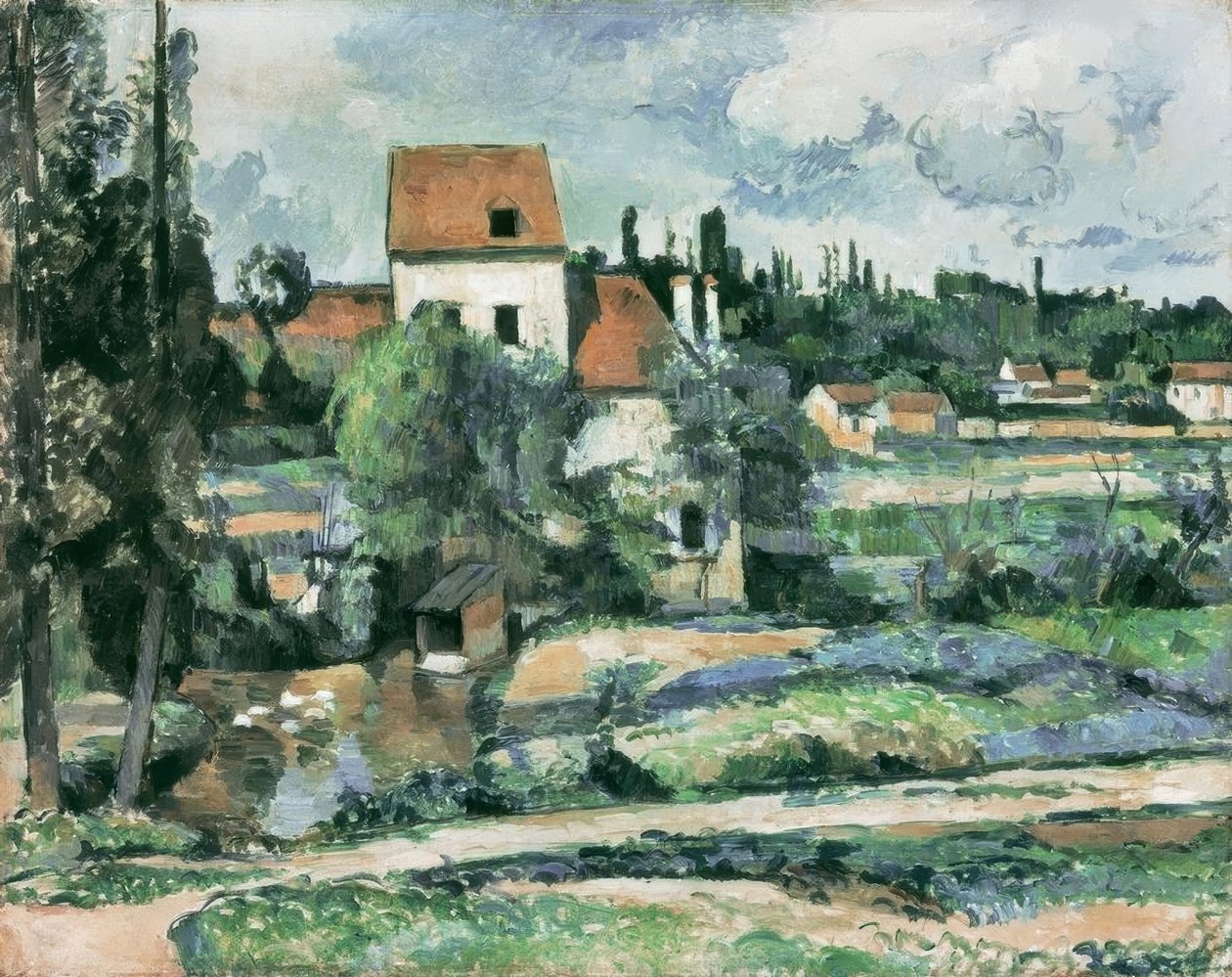 Młyn na Couleuvre niedaleko Pontoise autorstwa Paul Cézanne