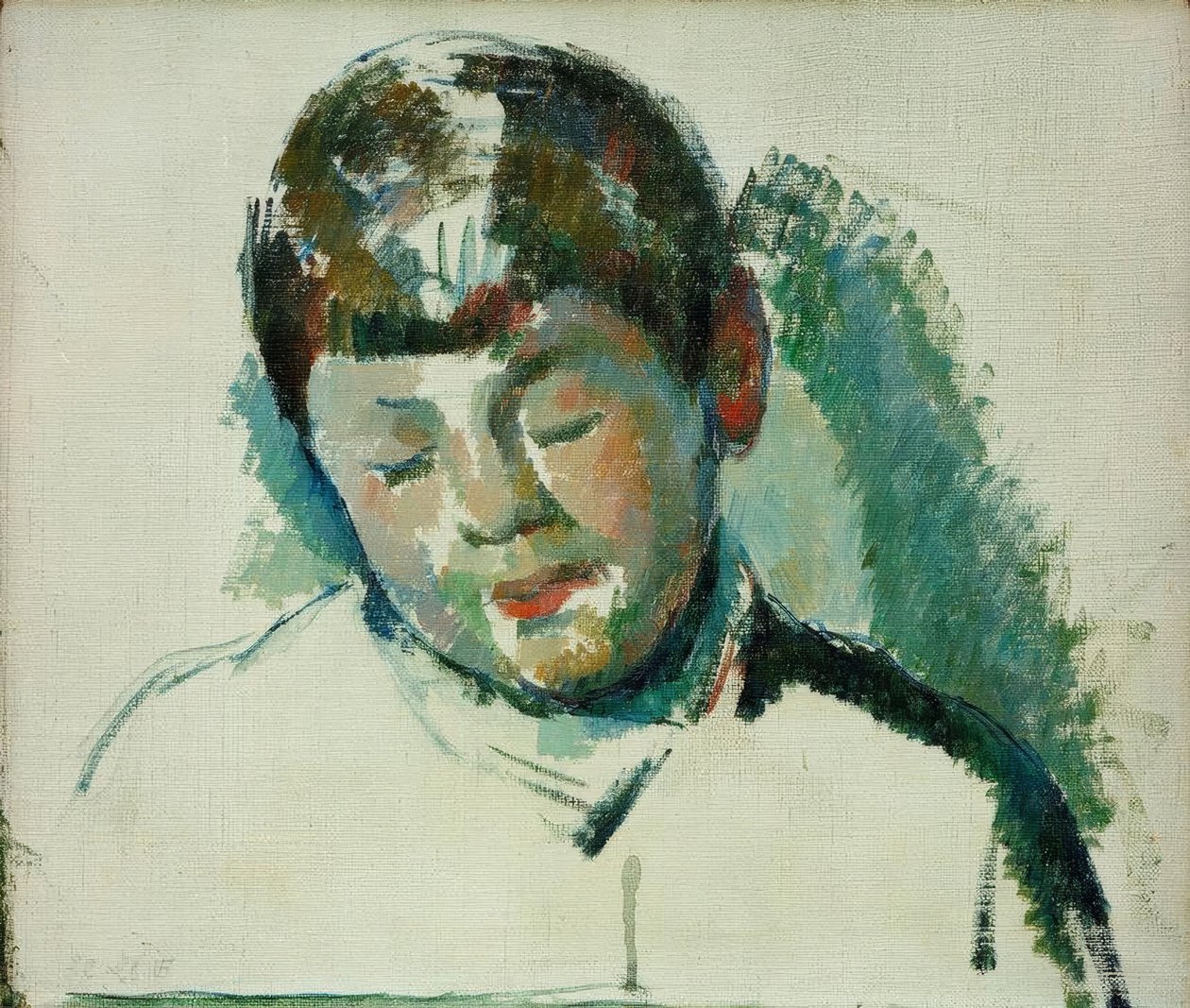 Szkic do portretu syna artysty autorstwa Paul Cézanne