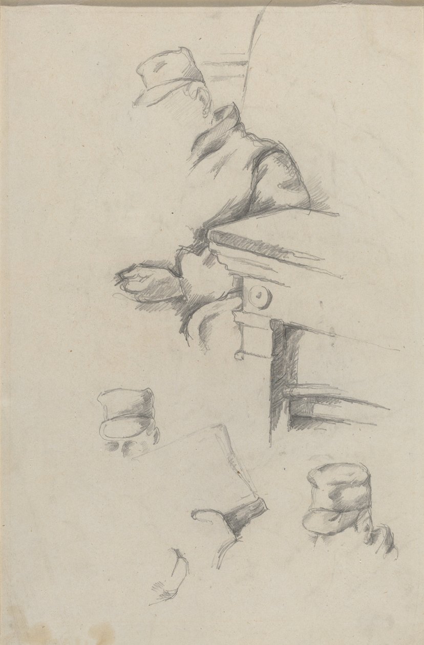 Ojciec Artysty [verso], ok. godz. 18651870. autorstwa Paul Cézanne