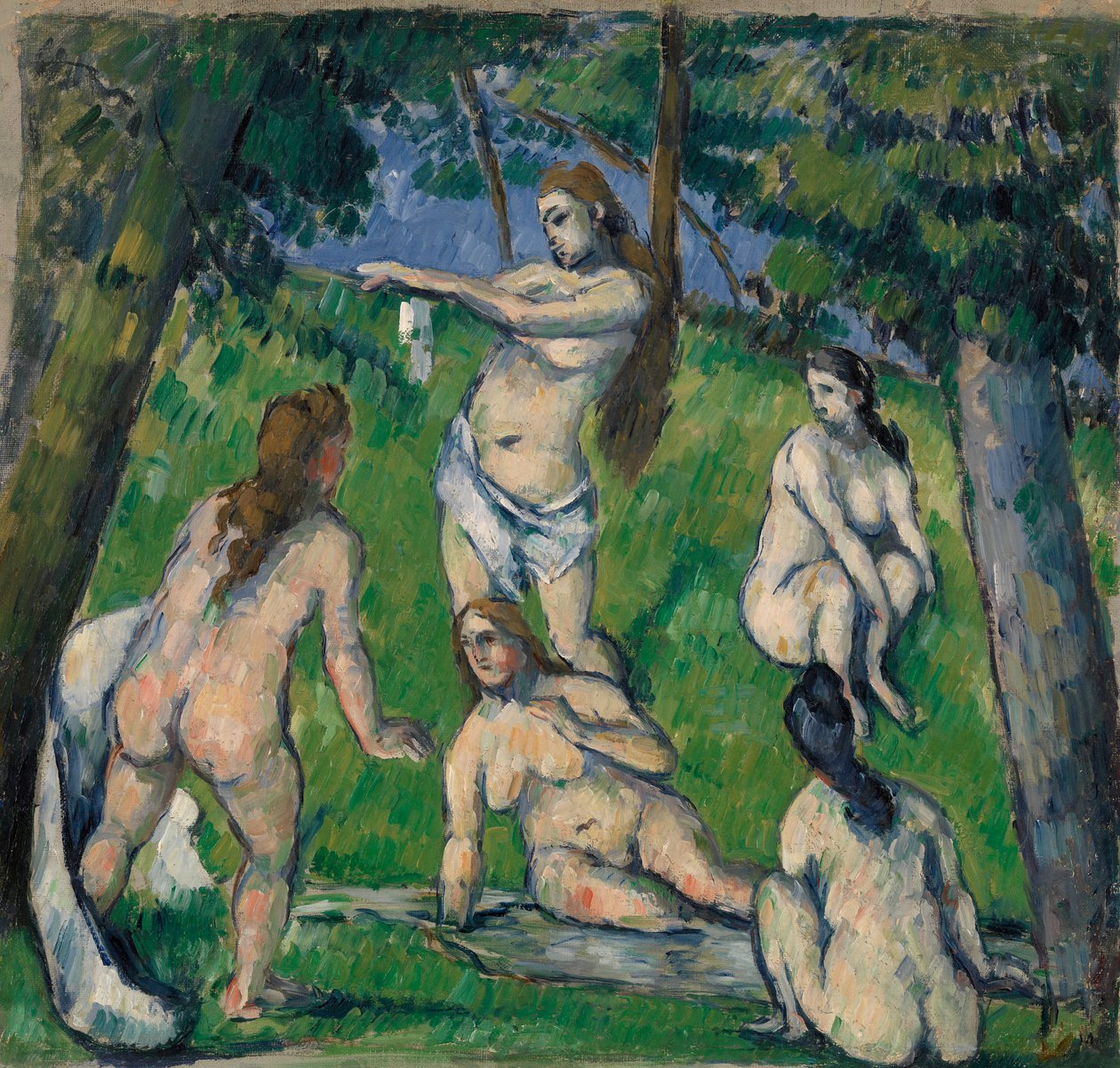 Pięciu Kąpiących się autorstwa Paul Cézanne