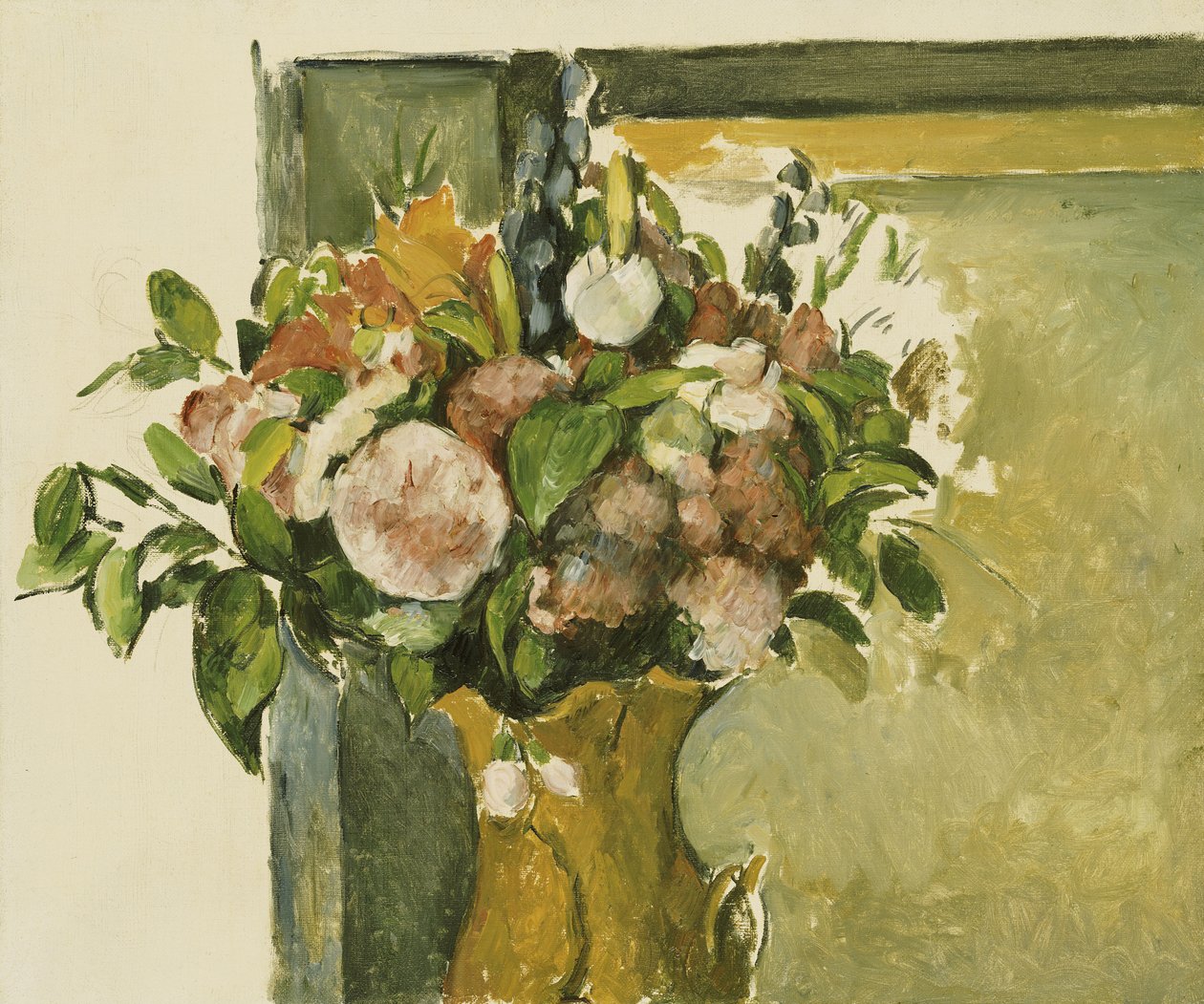 Kwiaty w wazonie autorstwa Paul Cézanne