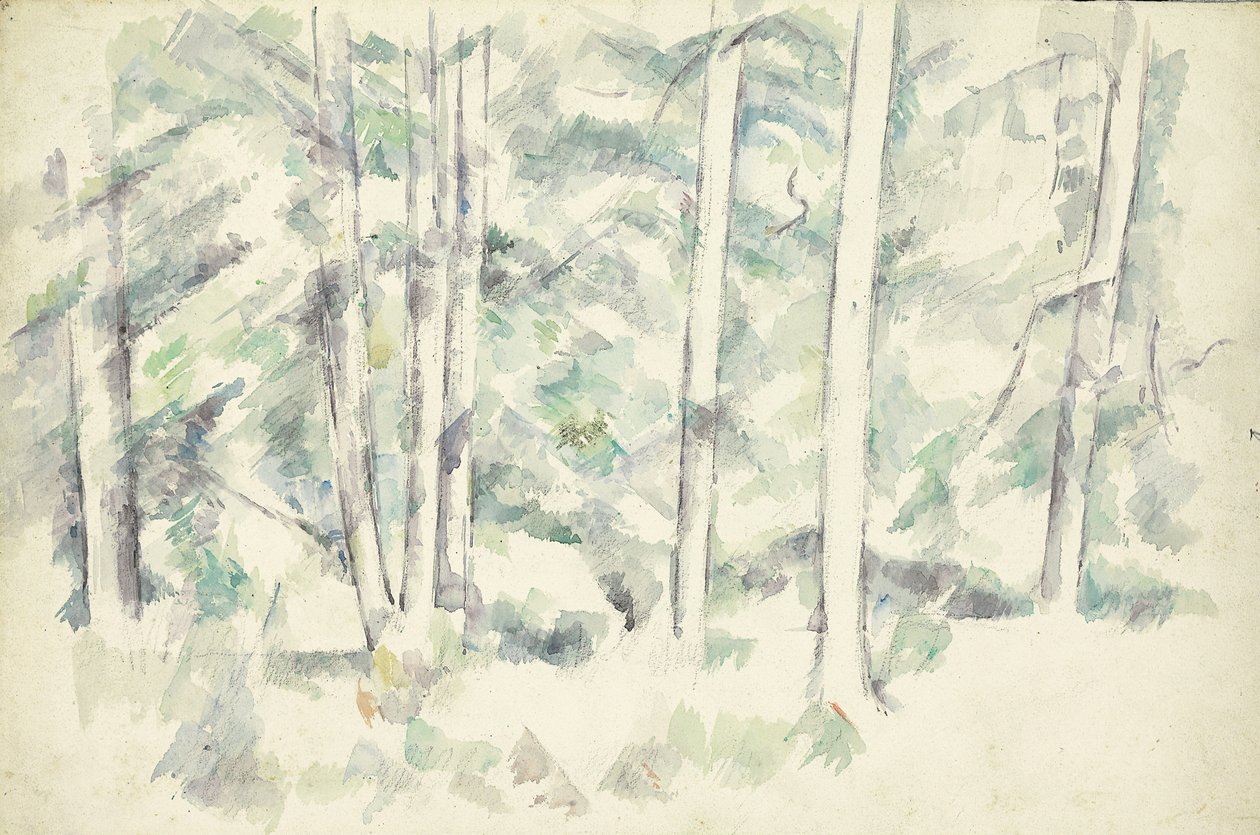 Las, ok. 1890 autorstwa Paul Cézanne