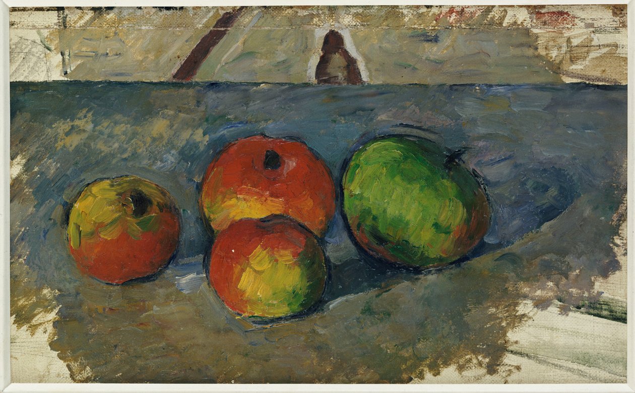 Cztery jabłka, ok. 1879-82 autorstwa Paul Cézanne