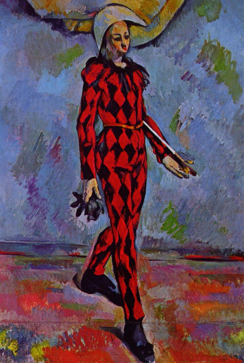 Francuski: Arlequin Harlequin autorstwa Paul Cézanne