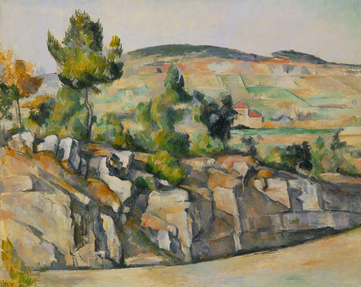 Francuski: La Route en Provence La Route en Provence autorstwa Paul Cézanne