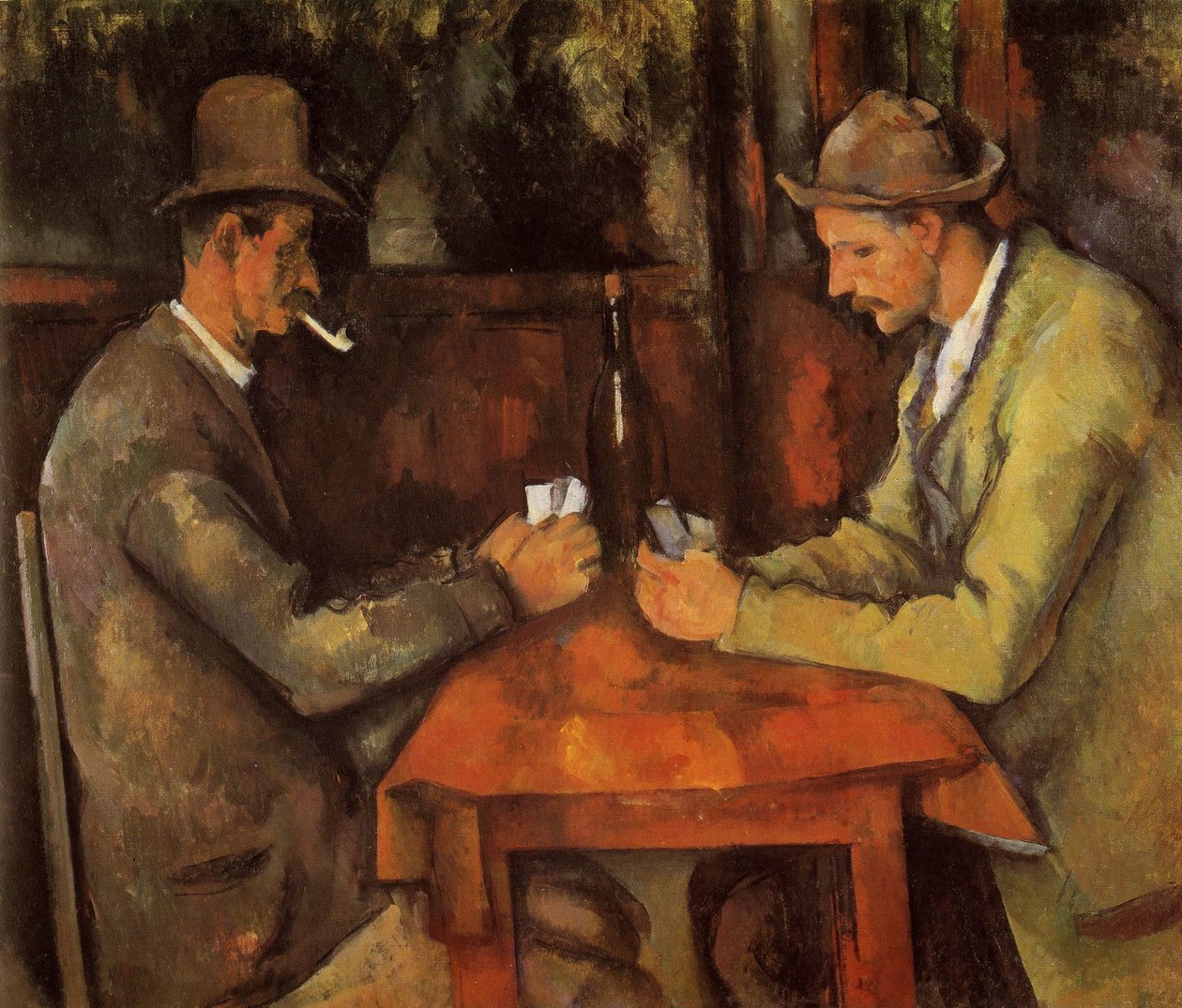 Francuski: Les Joueurs de cartes Gracze w karty autorstwa Paul Cézanne