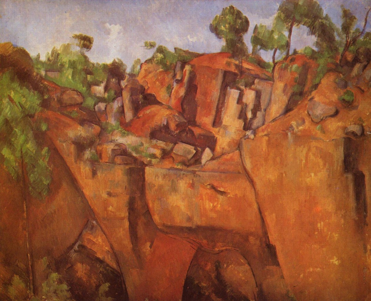 Der Steinbruch Bibémus Kamieniołom Bibémus autorstwa Paul Cézanne