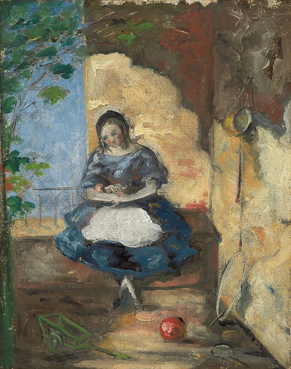 Dziewczyna; Dziewczyna, 1872-3 autorstwa Paul Cézanne