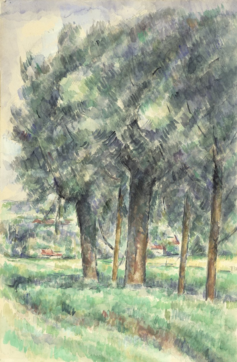 Grupa drzew, 1877-80 autorstwa Paul Cézanne