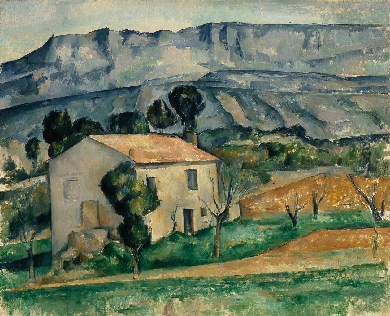 Dom w Prowansji - Cezanne, Paul (1839-1906) - 1886-1890 - Olej na płótnie - Indianapolis Museum of Art autorstwa Paul Cézanne