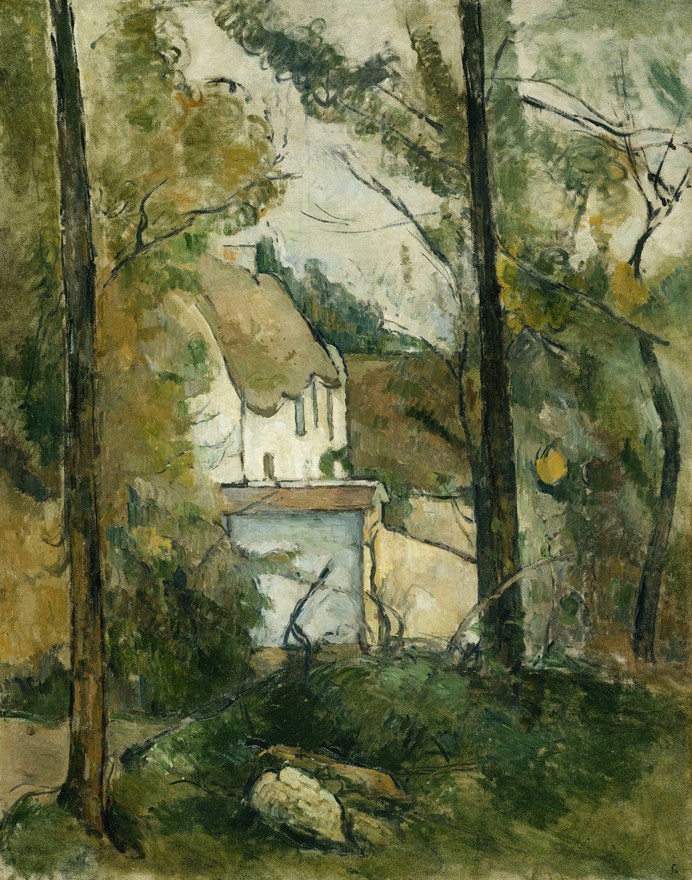 Dom na drzewach, Auvers; Dom na drzewach, Auvers, 1879 autorstwa Paul Cézanne