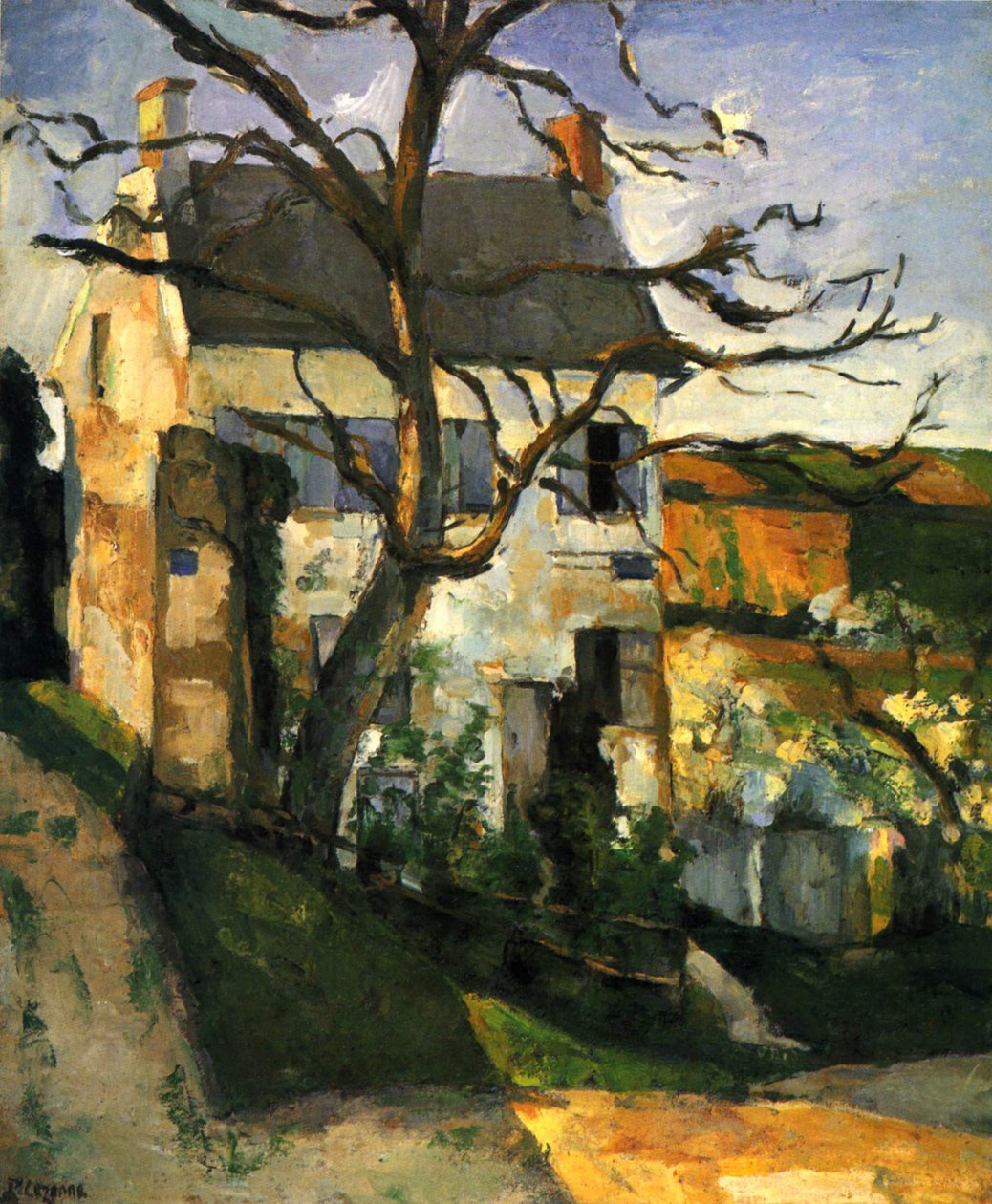 La Maison Rondest, dzielnica Hermitage, Pontoise autorstwa Paul Cézanne