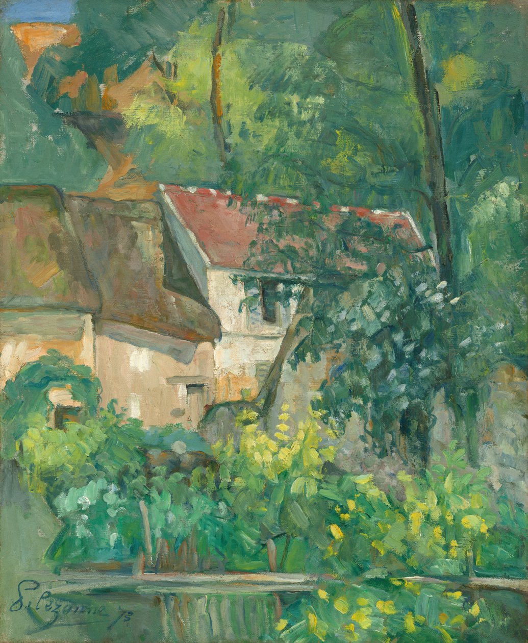 Dom Ojca Lacroix, Auvers-sur-Oise autorstwa Paul Cézanne