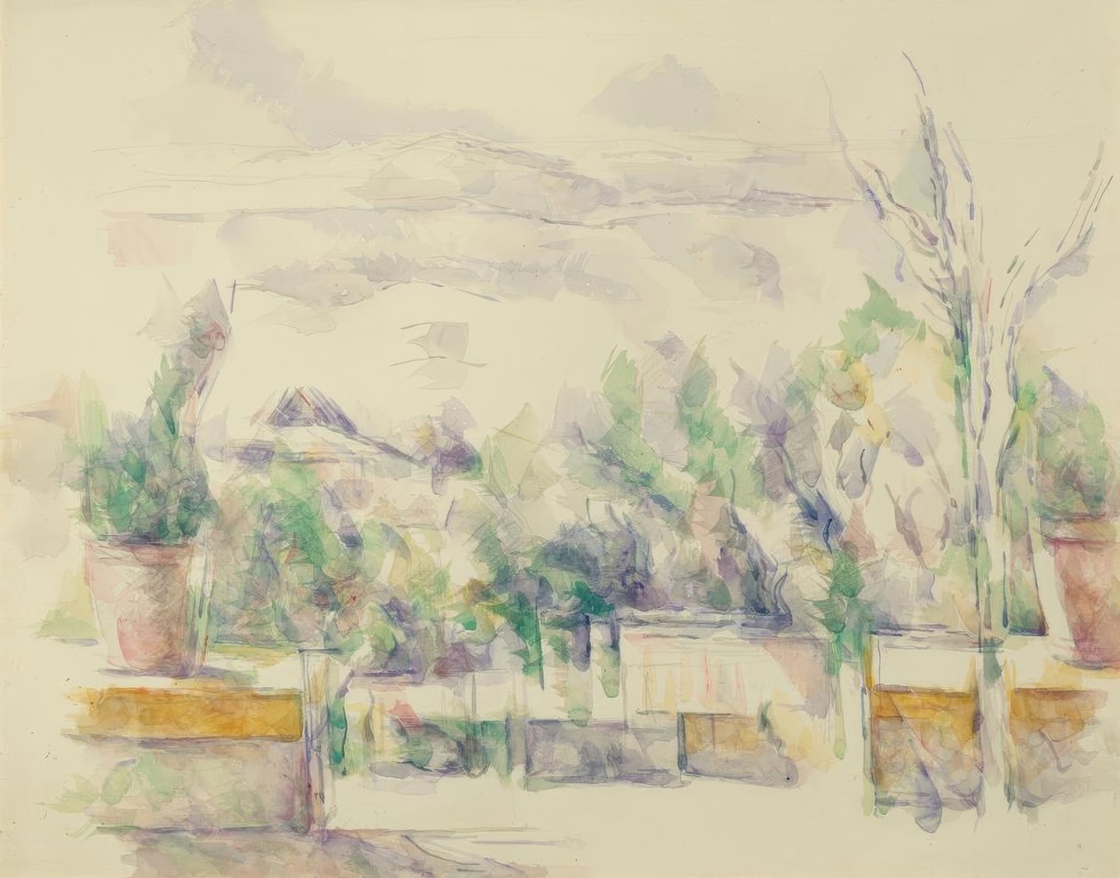Taras Jardin des Lauves autorstwa Paul Cézanne