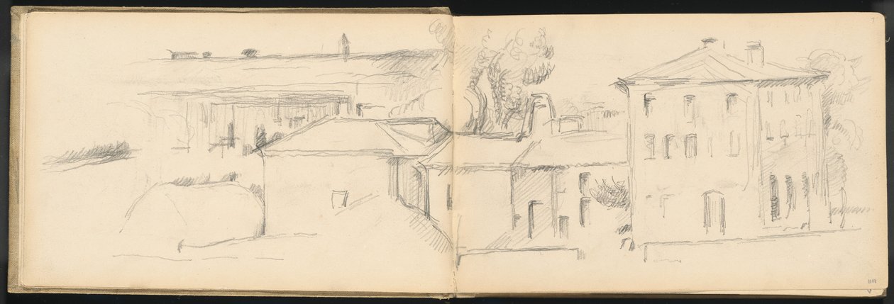 Krajobraz w pobliżu Aix-en-Provence autorstwa Paul Cézanne