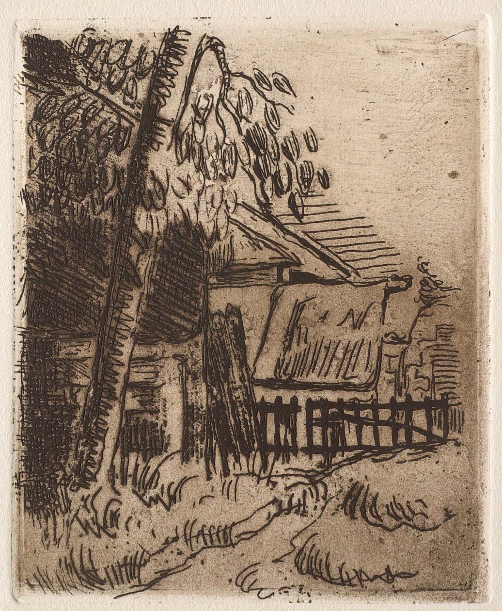 Krajobraz w Auvers, 1873 autorstwa Paul Cézanne