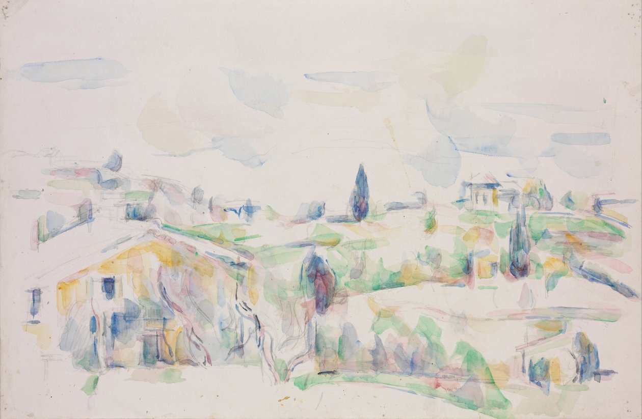 Krajobraz w Prowansji autorstwa Paul Cézanne