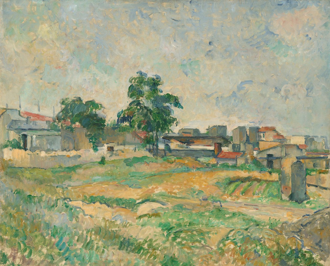 Krajobraz pod Paryżem autorstwa Paul Cézanne
