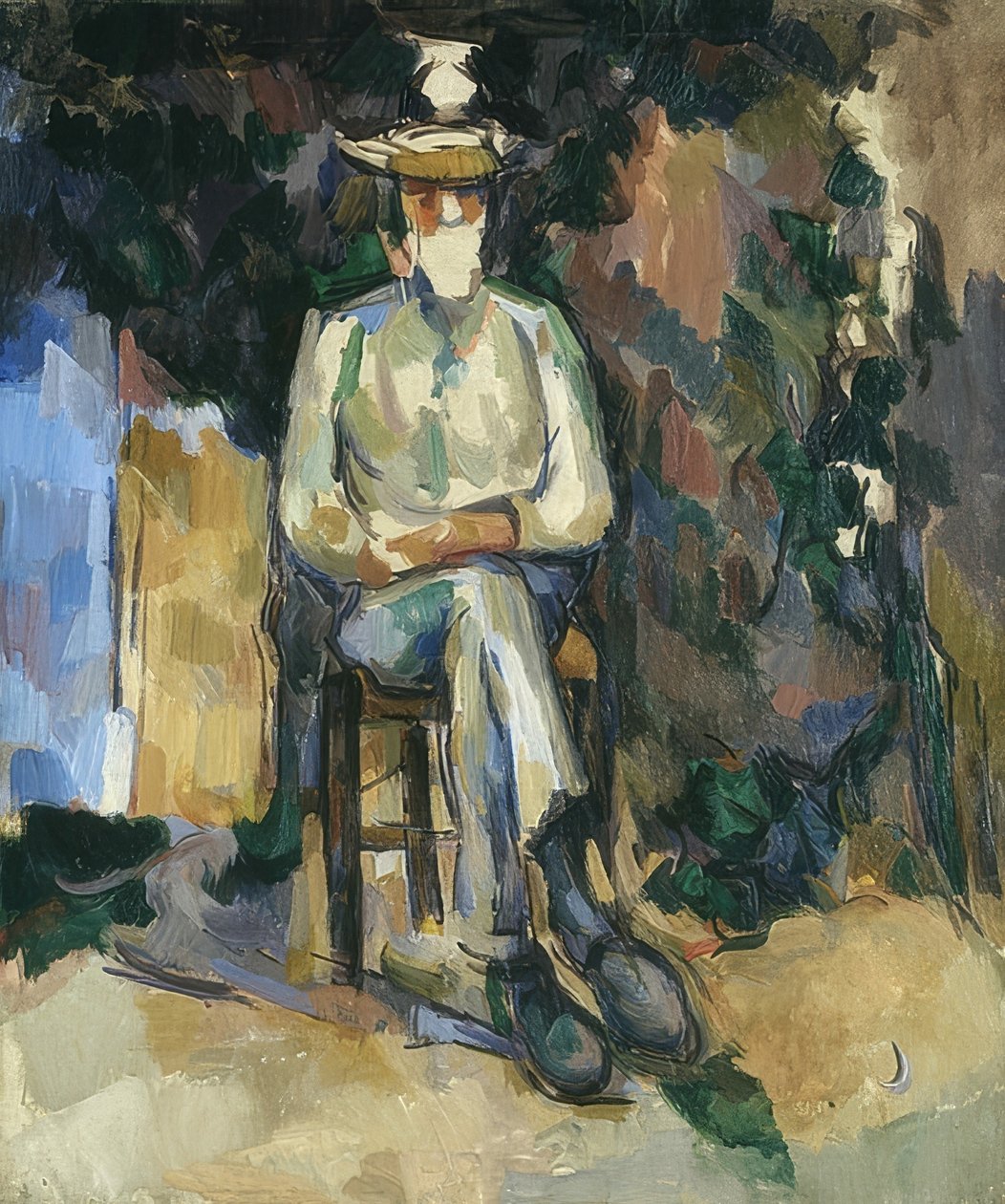 Le Jardinier Vallier (Ogrodnik Vallier). 1906 autorstwa Paul Cézanne