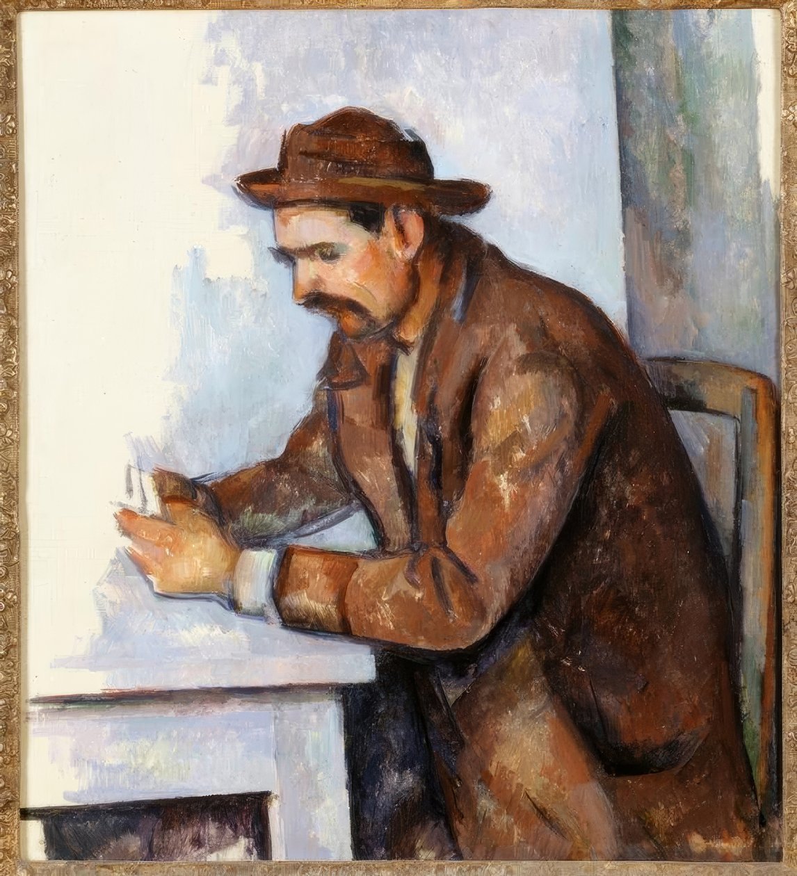Gracz w karty autorstwa Paul Cézanne