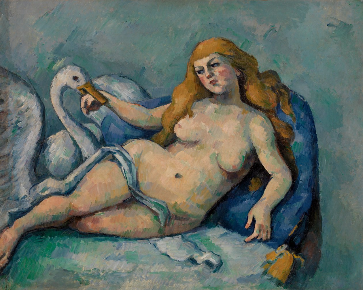 Leda i Łabędź (Leda Łabędź) autorstwa Paul Cézanne