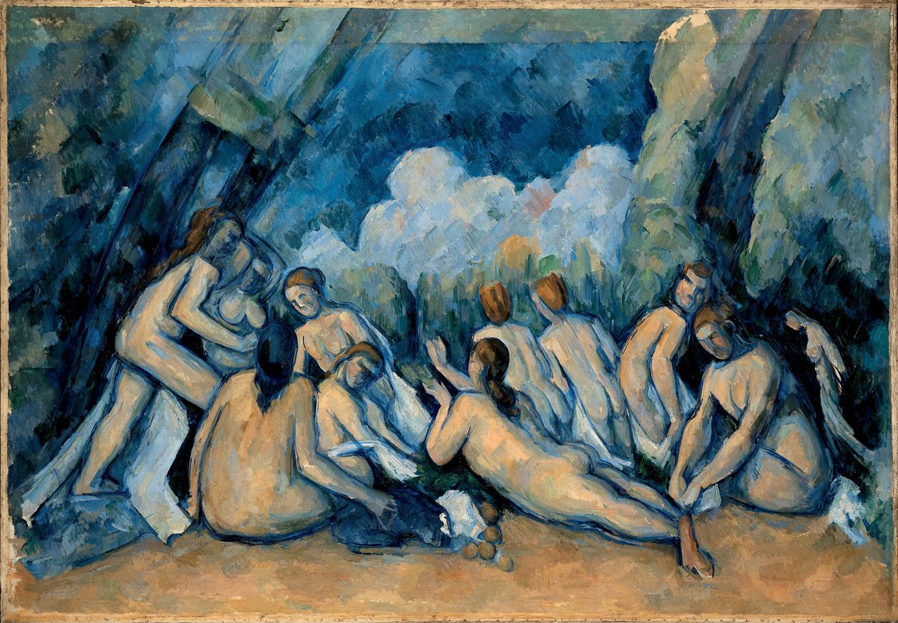Wielcy kąpiący się autorstwa Paul Cézanne