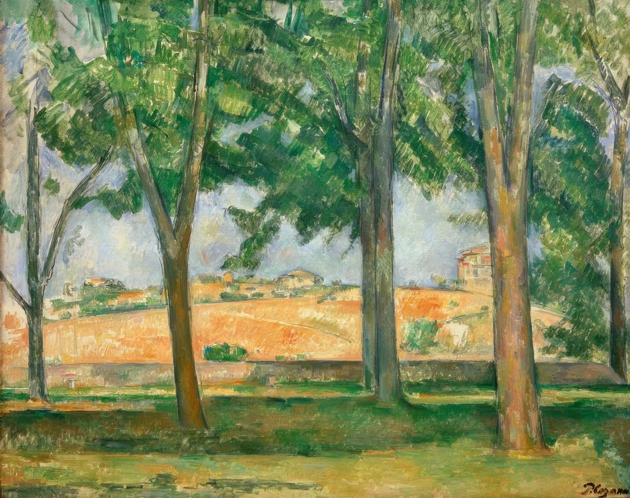 Kasztanowce Jas de Bouffan autorstwa Paul Cézanne