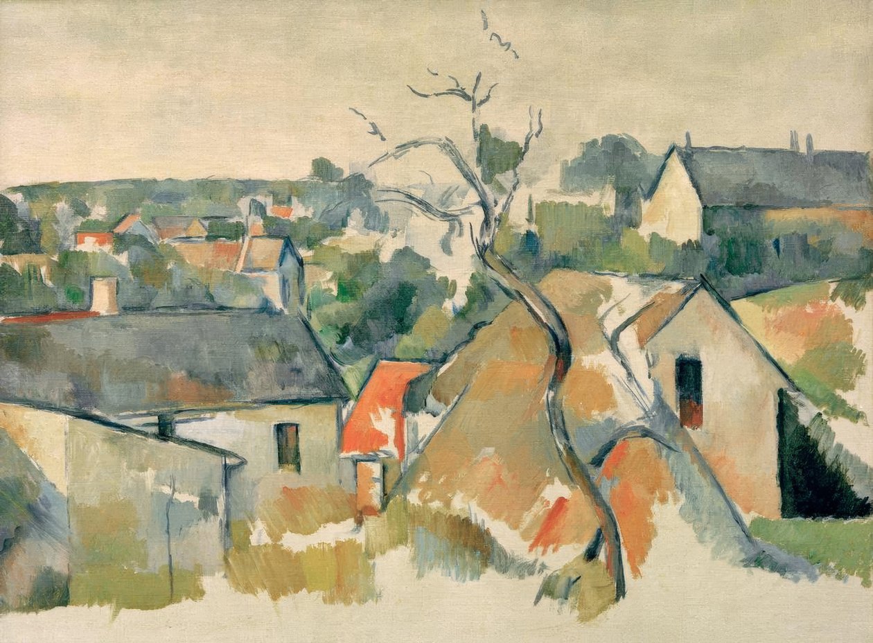 Dachy autorstwa Paul Cézanne