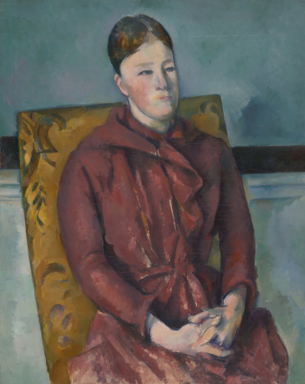 Madame Cézanne w żółtym fotelu, 188890. autorstwa Paul Cézanne