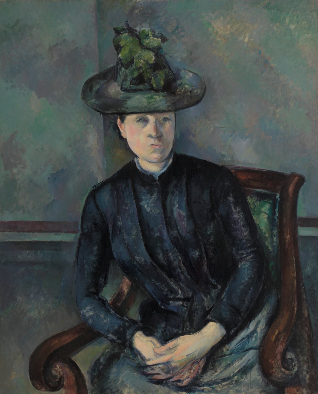 Madame Cézanne w zielonym kapeluszu autorstwa Paul Cézanne