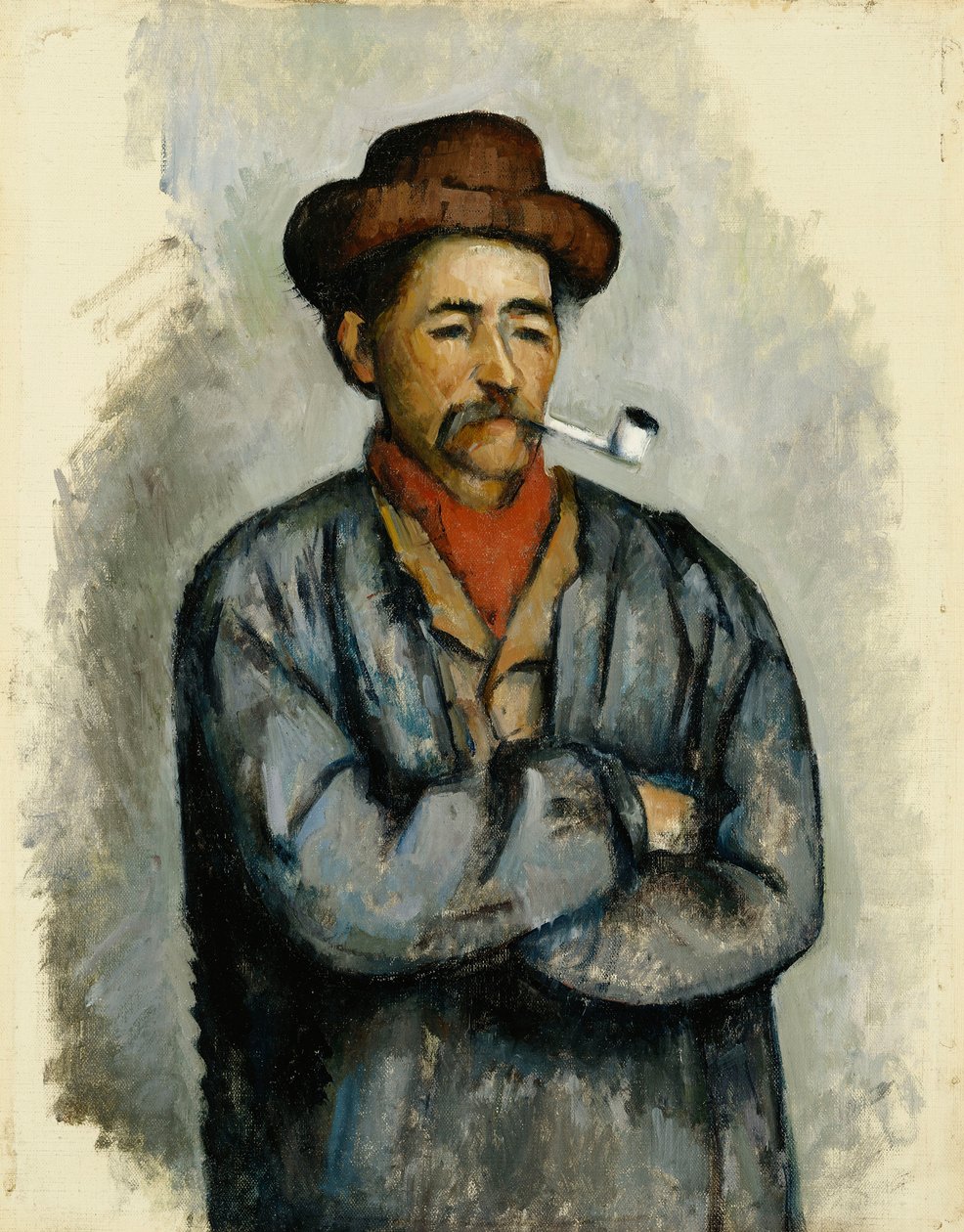 Człowiek z fajką; L Homme a La Pipe, ok. 1890-92 autorstwa Paul Cézanne