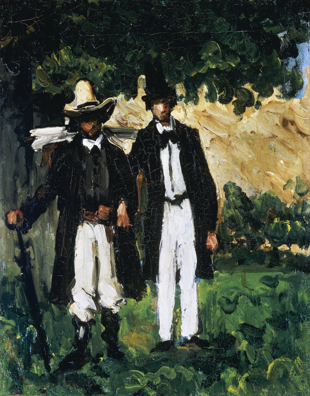 Marion i Valabregue pozują do zdjęcia, 1866 autorstwa Paul Cézanne