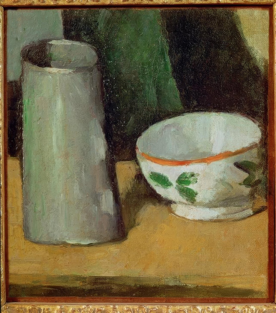 Miska na mleko i dzbanek autorstwa Paul Cézanne