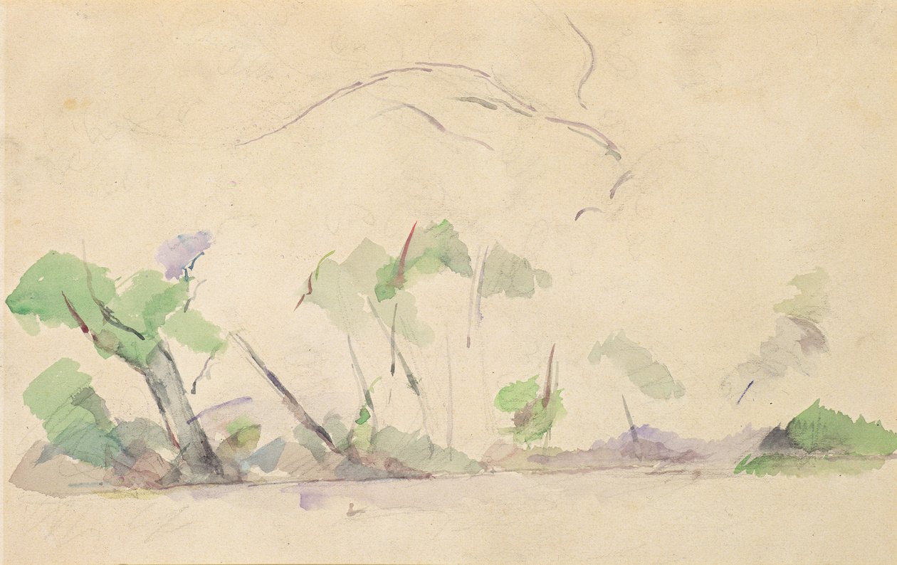 Mont Sainte-Victoire (toaleta na papierze) autorstwa Paul Cézanne