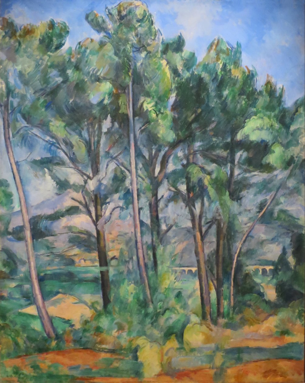 Montagne Sainte-Victoire i wiadukt Valcrosa autorstwa Paul Cézanne