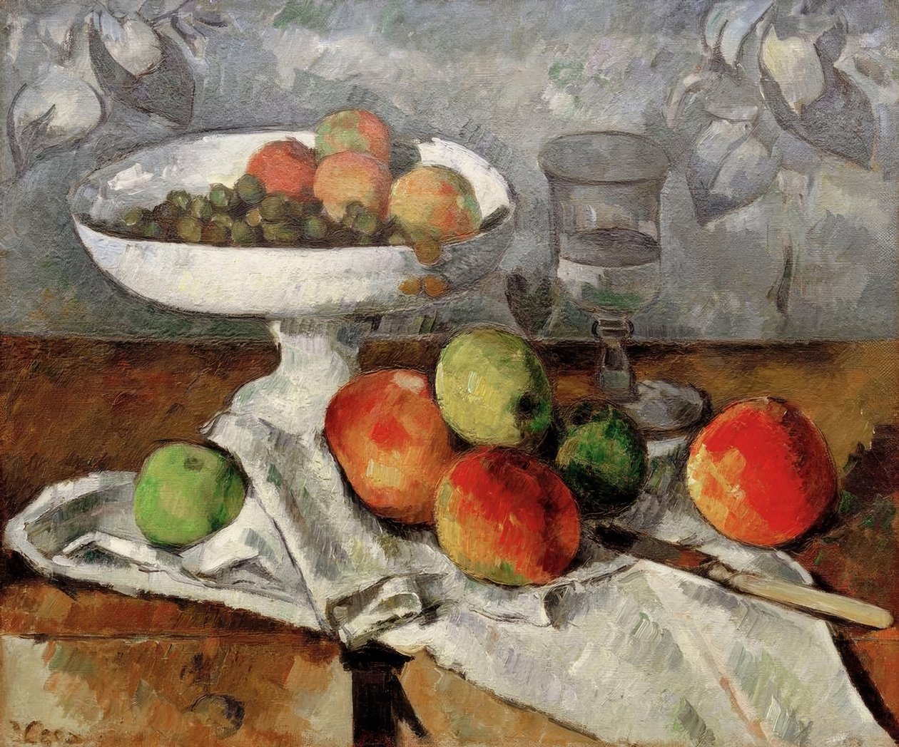 Martwa natura z miską na owoce autorstwa Paul Cézanne