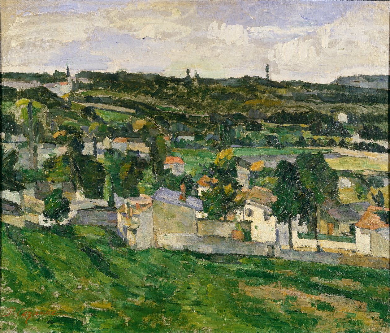 W pobliżu Auvers-sur-Oise, lata 80. XIX wieku autorstwa Paul Cézanne