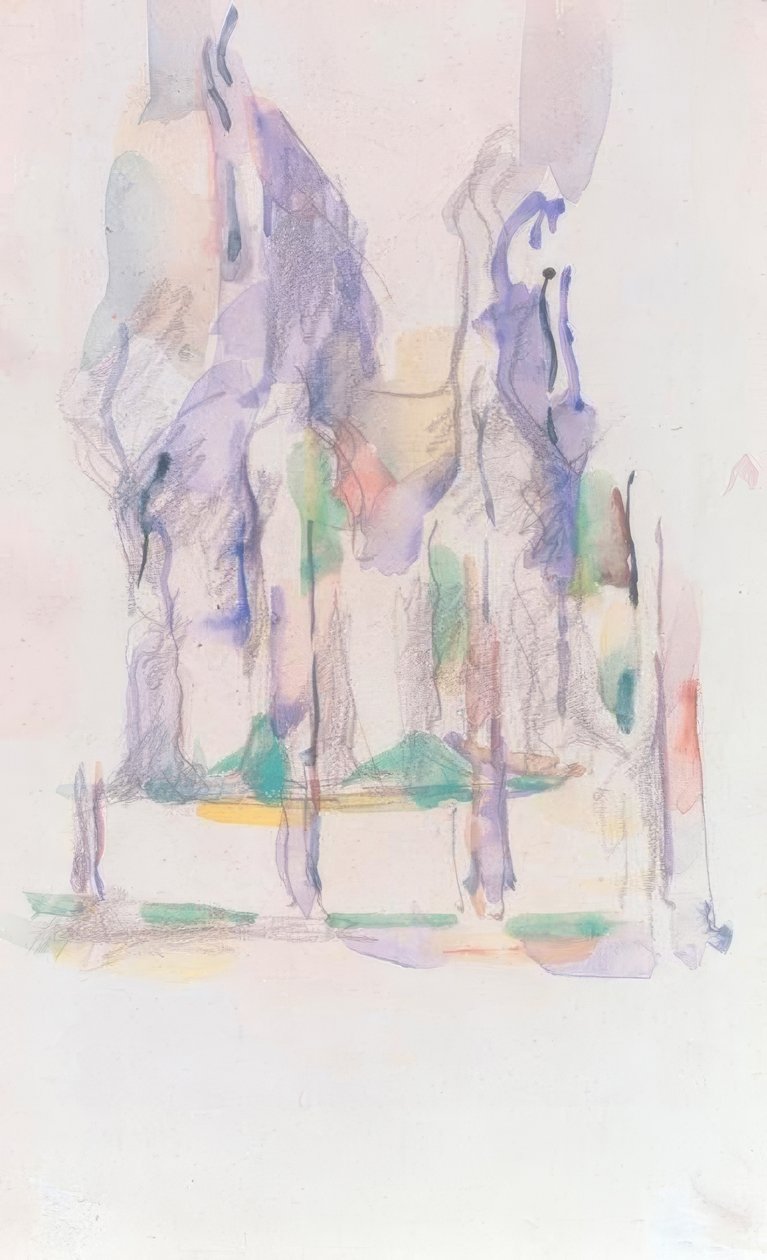 P. Cézanne, Baumgruppe autorstwa Paul Cézanne
