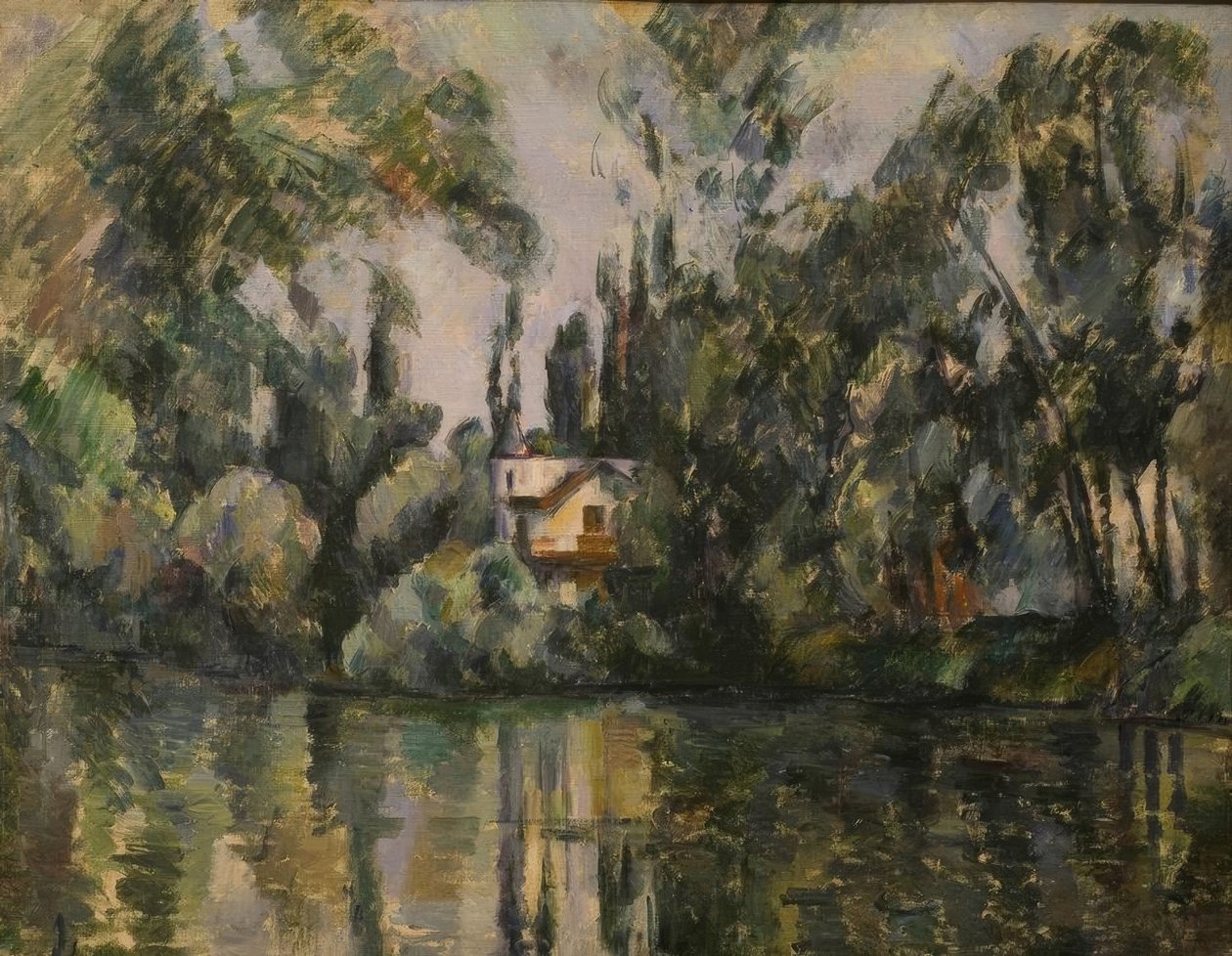 P.Cézanne, dom nad brzegiem Marne autorstwa Paul Cézanne
