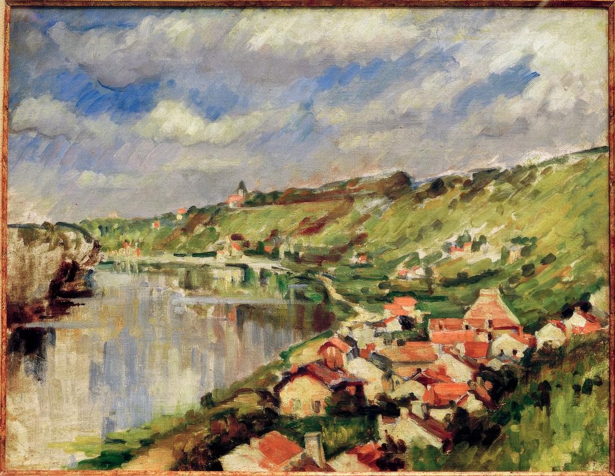 Krajobraz nad brzegiem Oise autorstwa Paul Cézanne