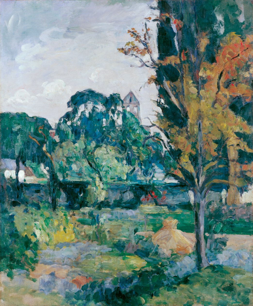 Krajobraz z dzwonnicą autorstwa Paul Cézanne