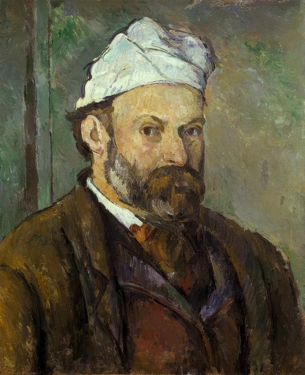 Portret artysty w białej czapce autorstwa Paul Cézanne