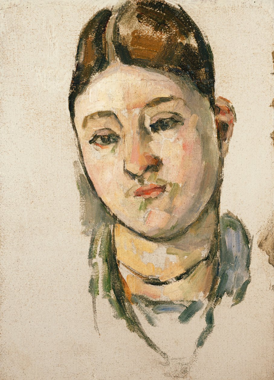 Portret Madame Cezanne; Portret Madame Cezanne, ok. 1883 r. autorstwa Paul Cézanne