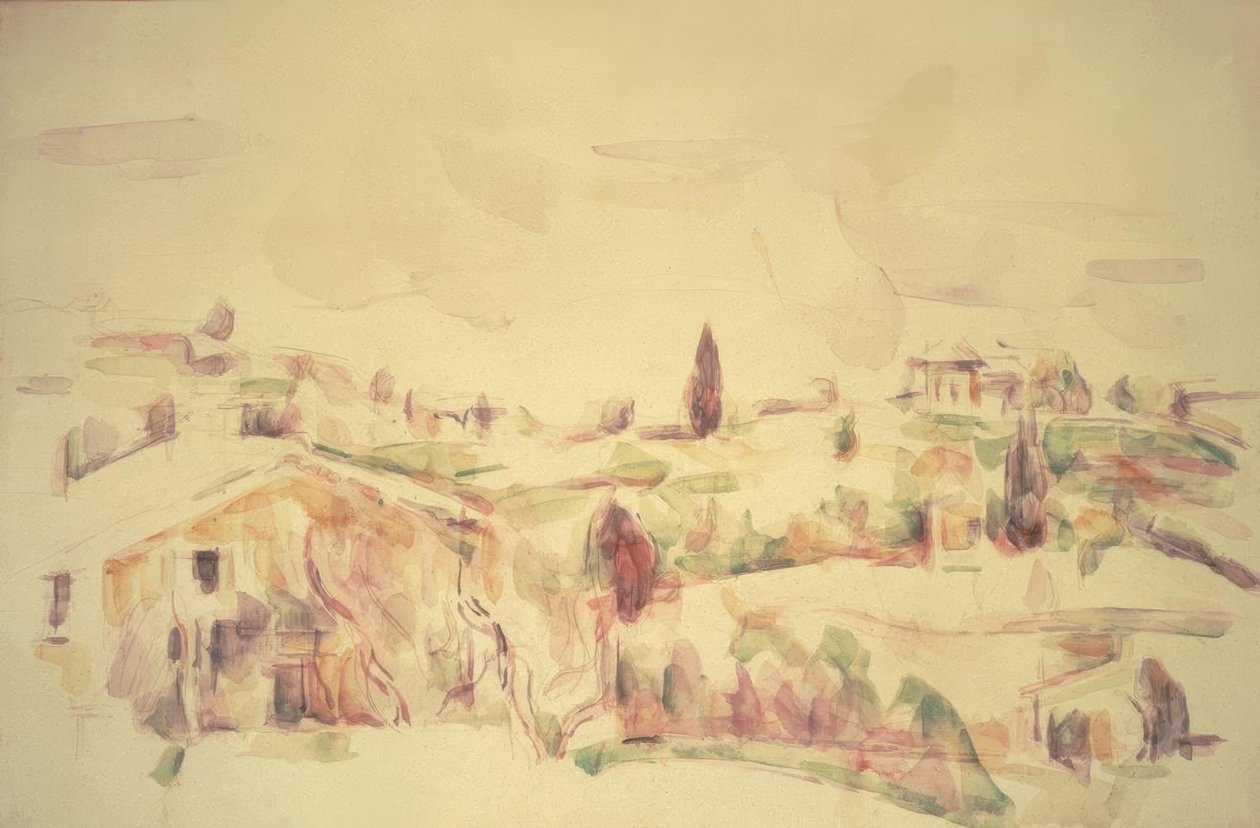 Prowansalski krajobraz autorstwa Paul Cézanne